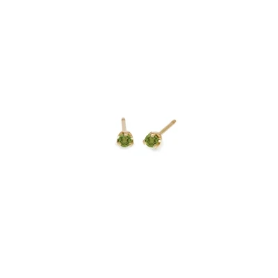 Birthstone Studs Peridot- August