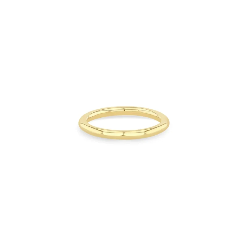 Ring- 14K Simple Gold Thick Round Band