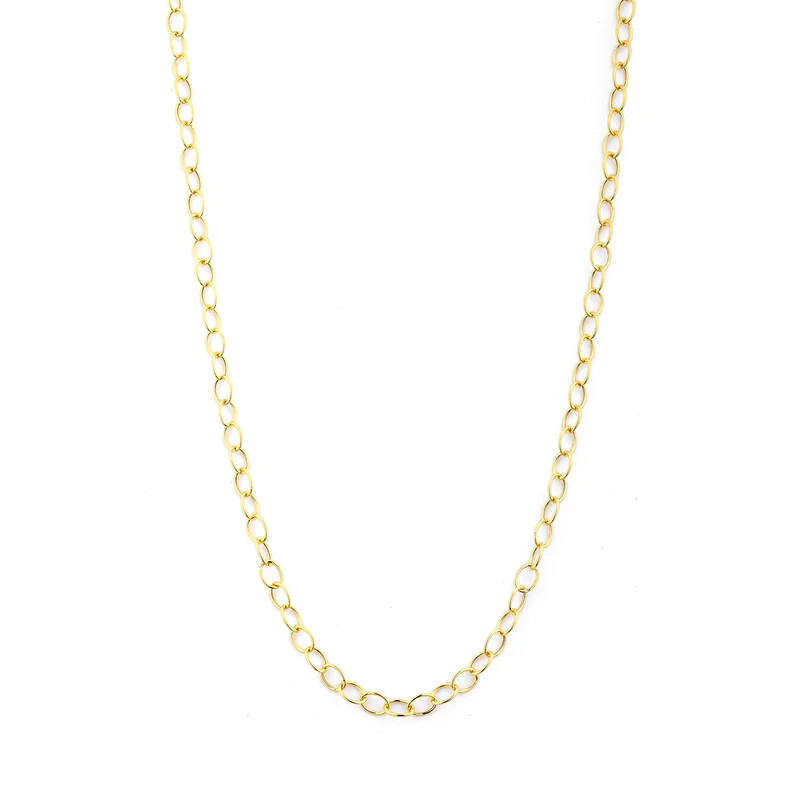 30&quot; medium link chain 18K