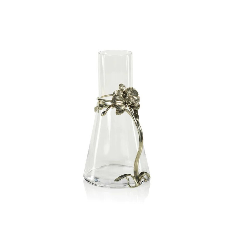 Bogar Orchid Pewter &amp; Glass Pitcher