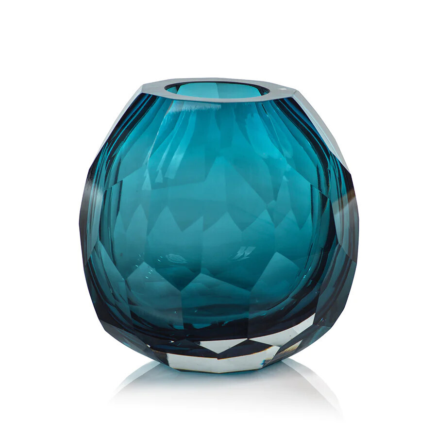 Maya Glass Vase Blue