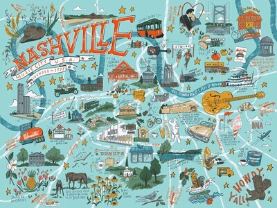 Nashville Illustrated Puzzle