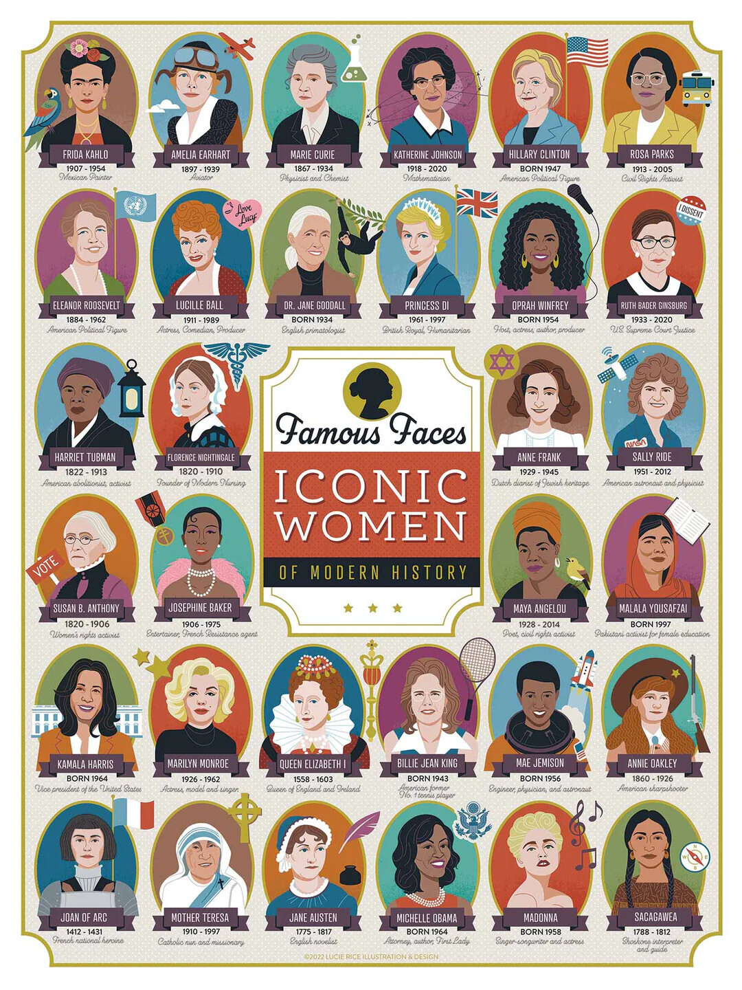 Icon Women of History Puzzle