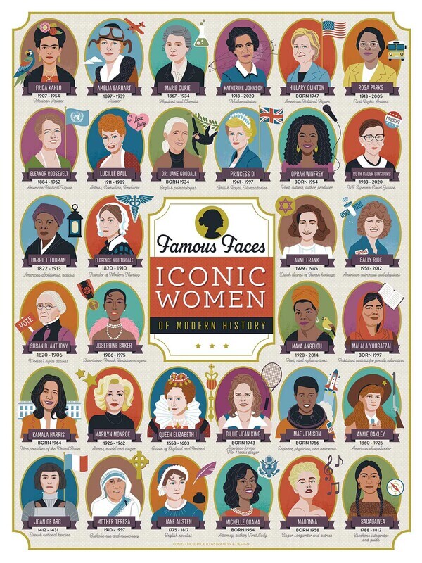 Icon Women of History Puzzle