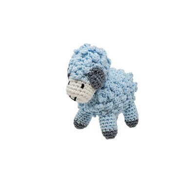 Little crochet sheep - blue
