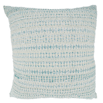 Woven Pillow - Down, AQUA