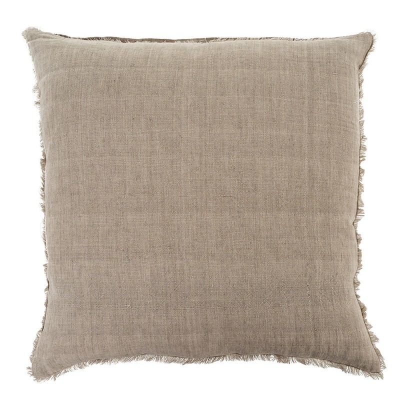 24x24 Lina Linen Pillow, Dove