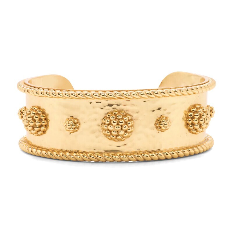 Berry Cuff- Hammered Gold