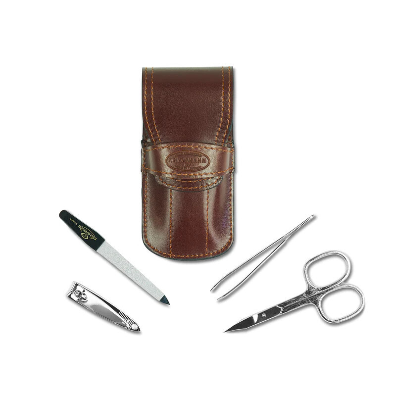Deluxe Manicure Set 5Pc W/Leather Case