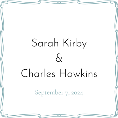 Sarah Kirby & Charles Hawkins