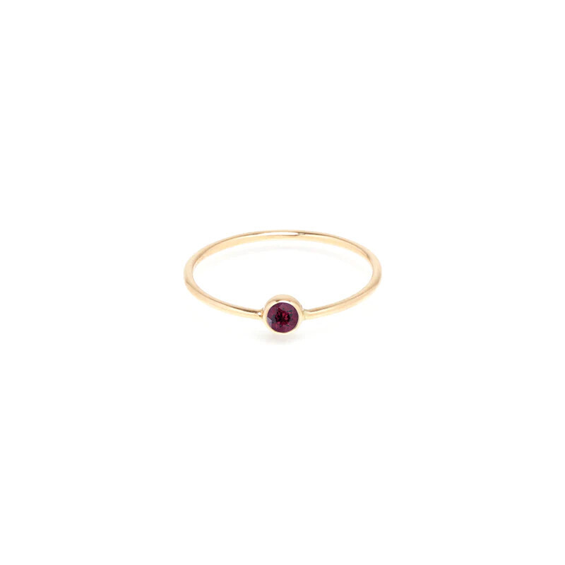 Birthstone Ring- Garnet Jan