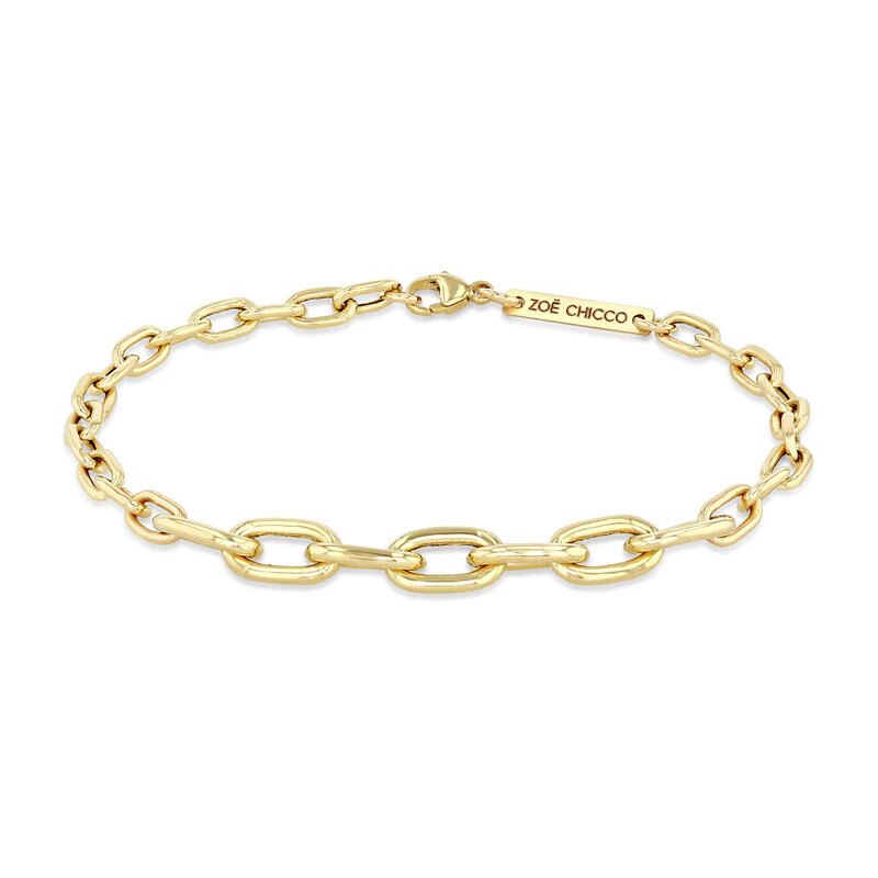 Bracelet- Mixed Medium &amp; XL Sq / Oval Link- Sz7
