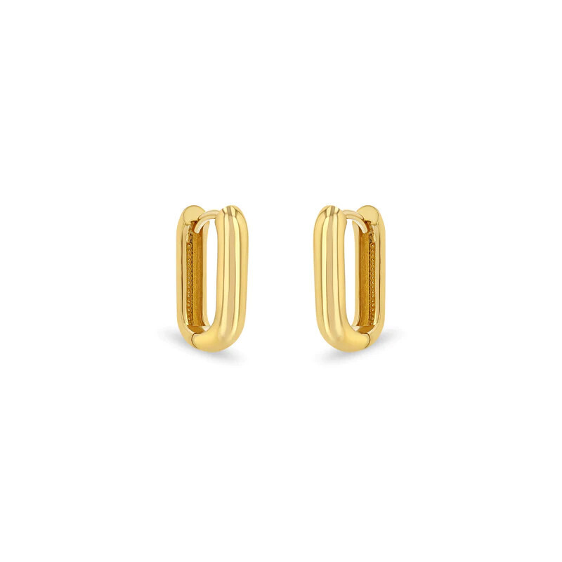 Earrings- U-Hoop 14k