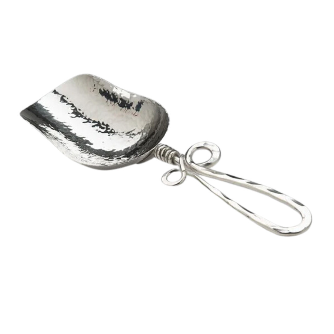 Silver Large Serving Scoop- Vine