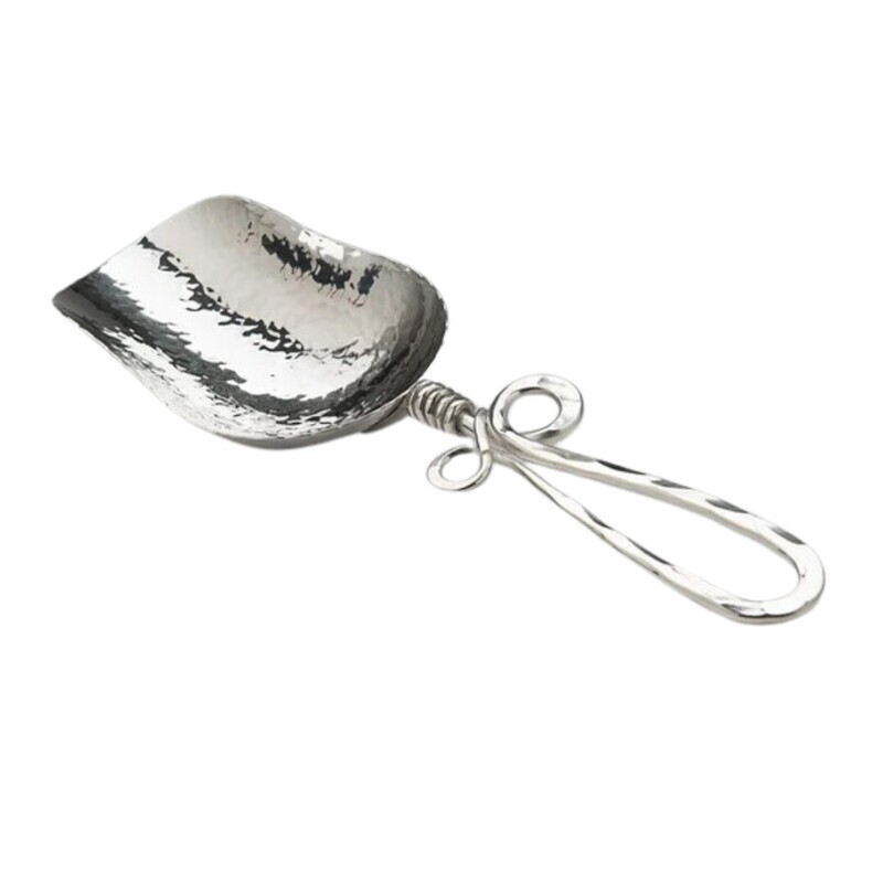 Silver Large Serving Scoop- Vine