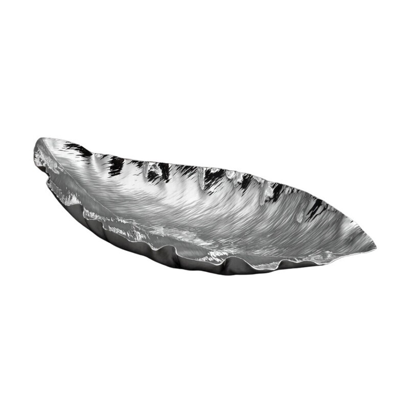 Silver Magnolia Leaf Bowl 10