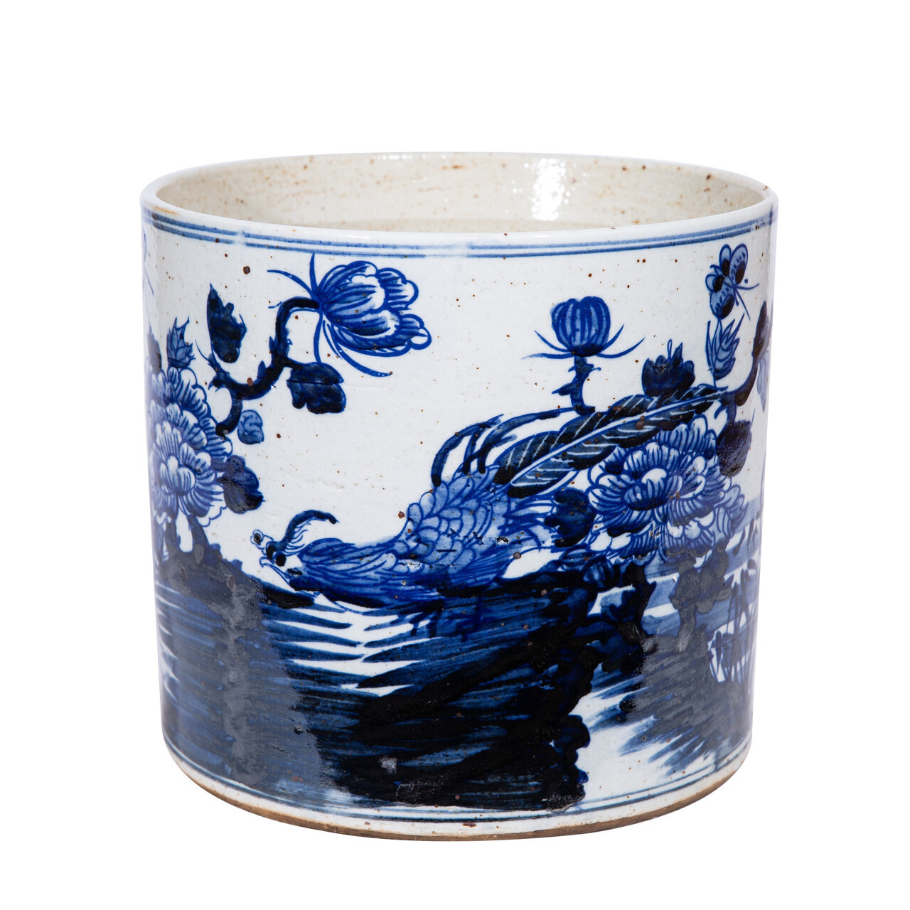 Blue and White Orchid Pot