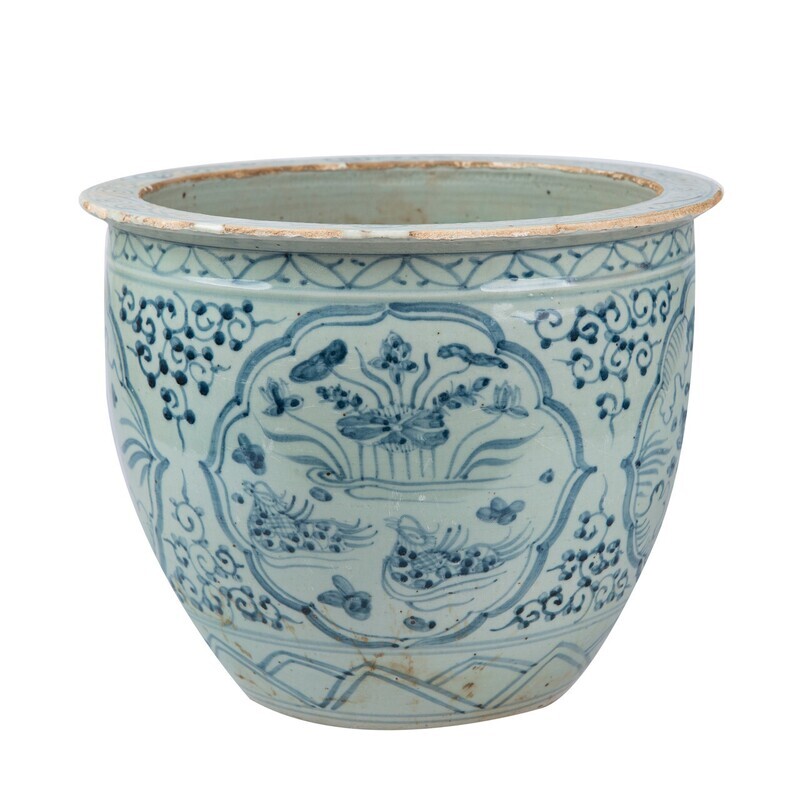 BW Small Planter Duck Motif
