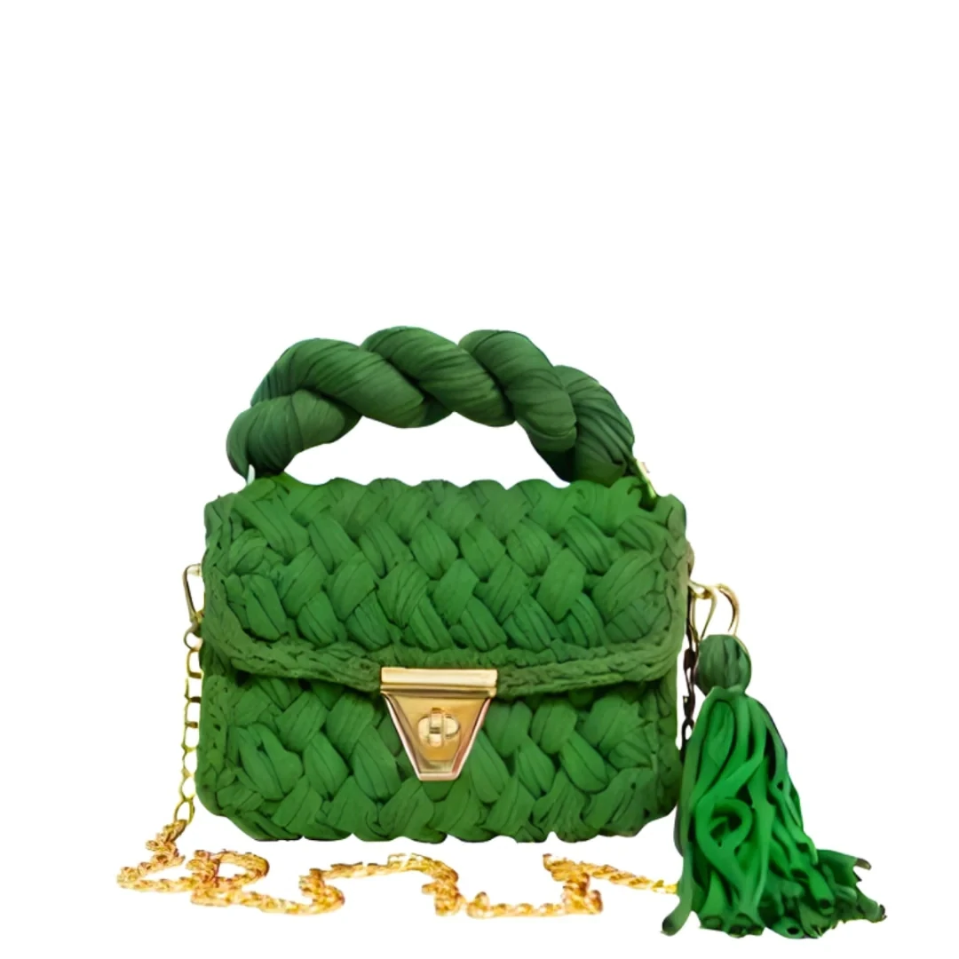 Montego Woven Bag, Color: Green