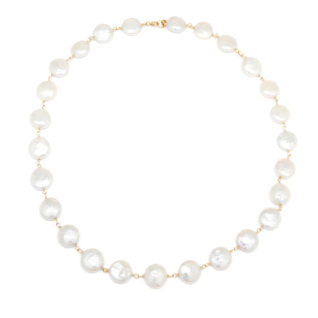 Necklace- Coin Pearl Tied