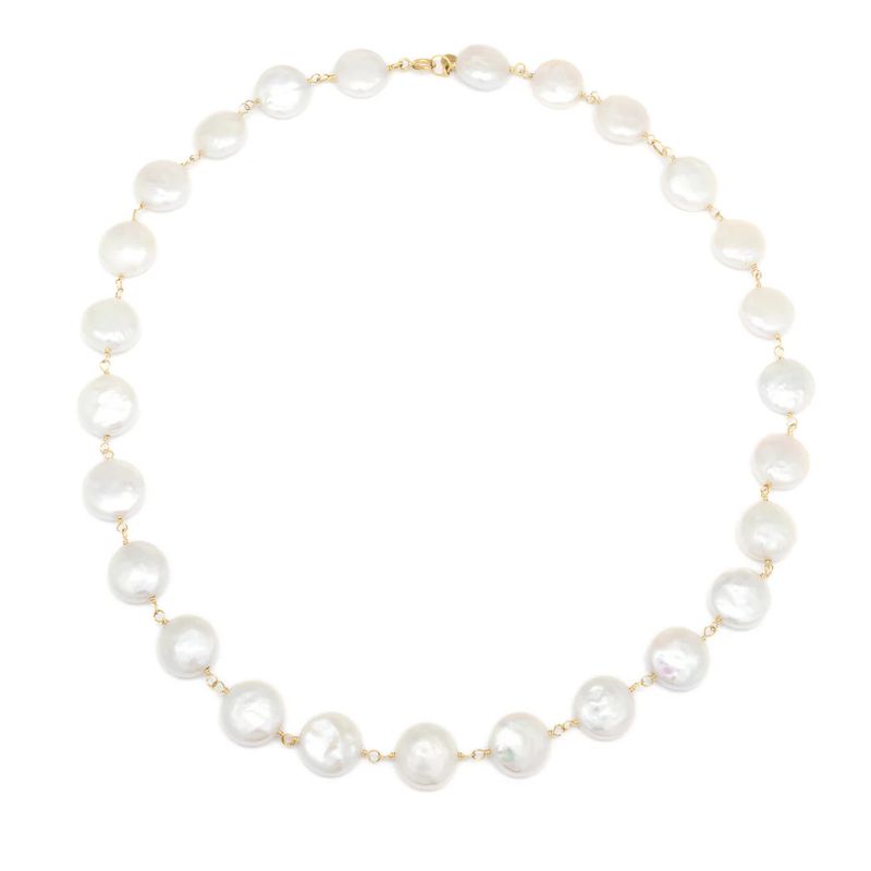 Necklace- Coin Pearl Tied