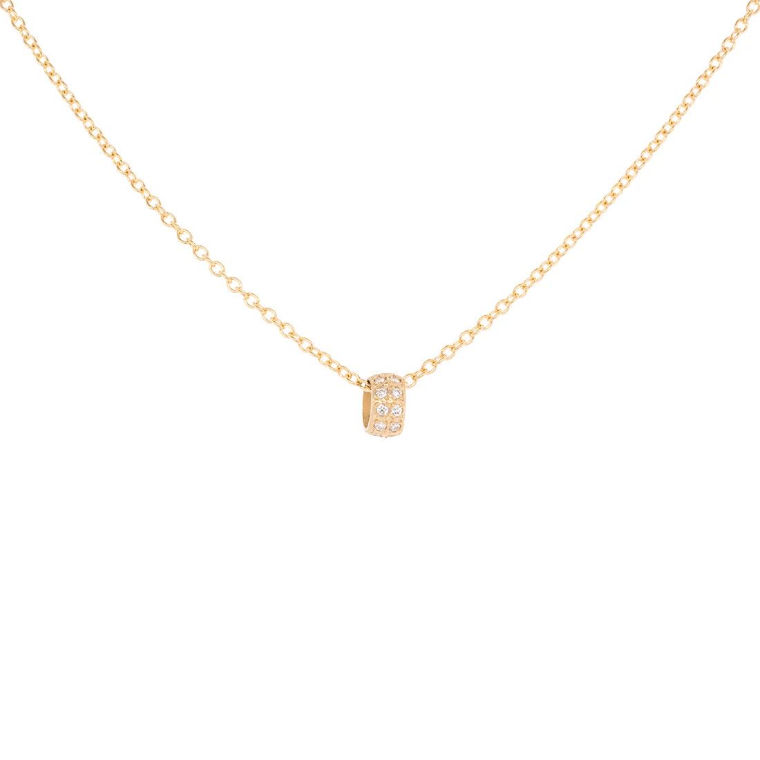 Necklace- Diamond Pave Boulder