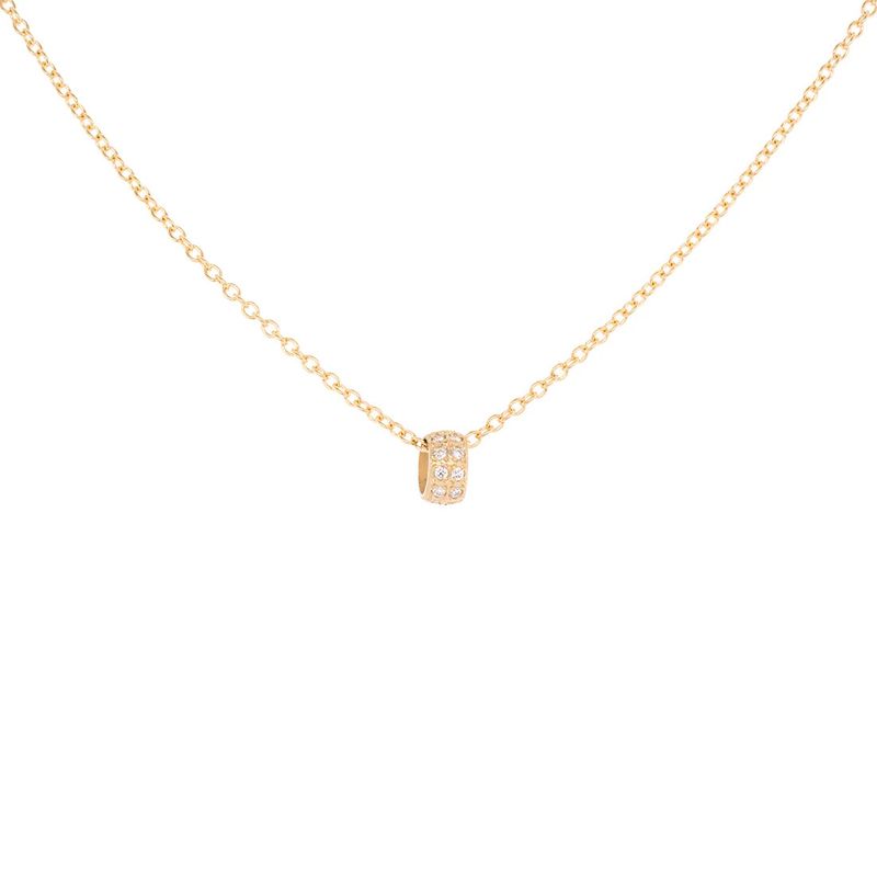 Necklace- Diamond Pave Boulder