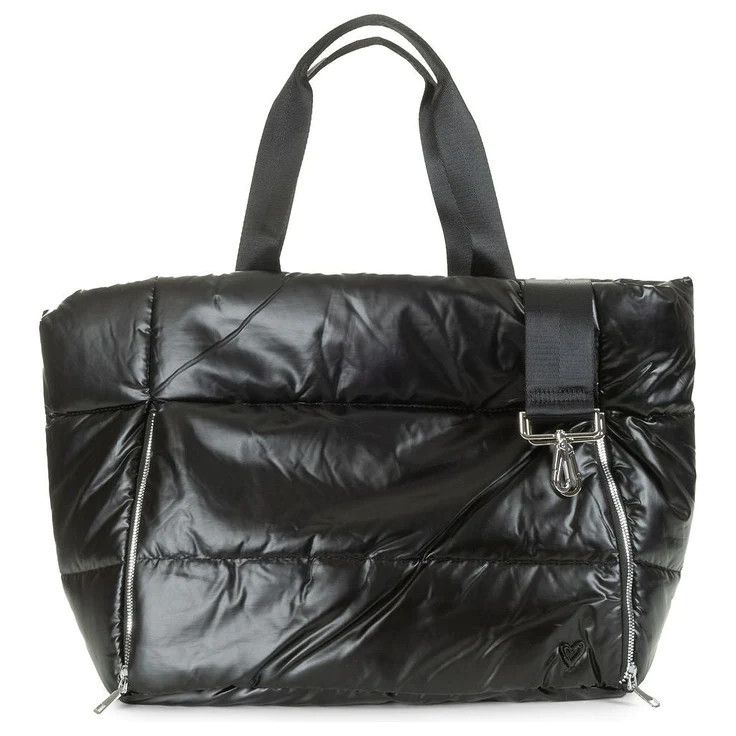 Panorama Large Puffer Bag, Color: Black