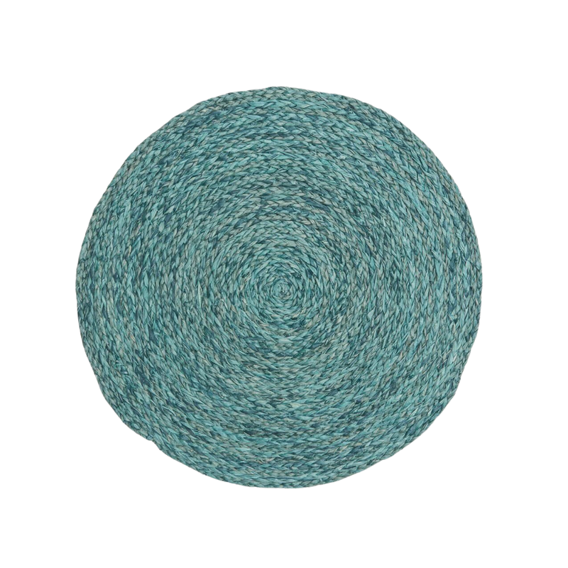 Zoe Placemat, Round, Mixed Blue