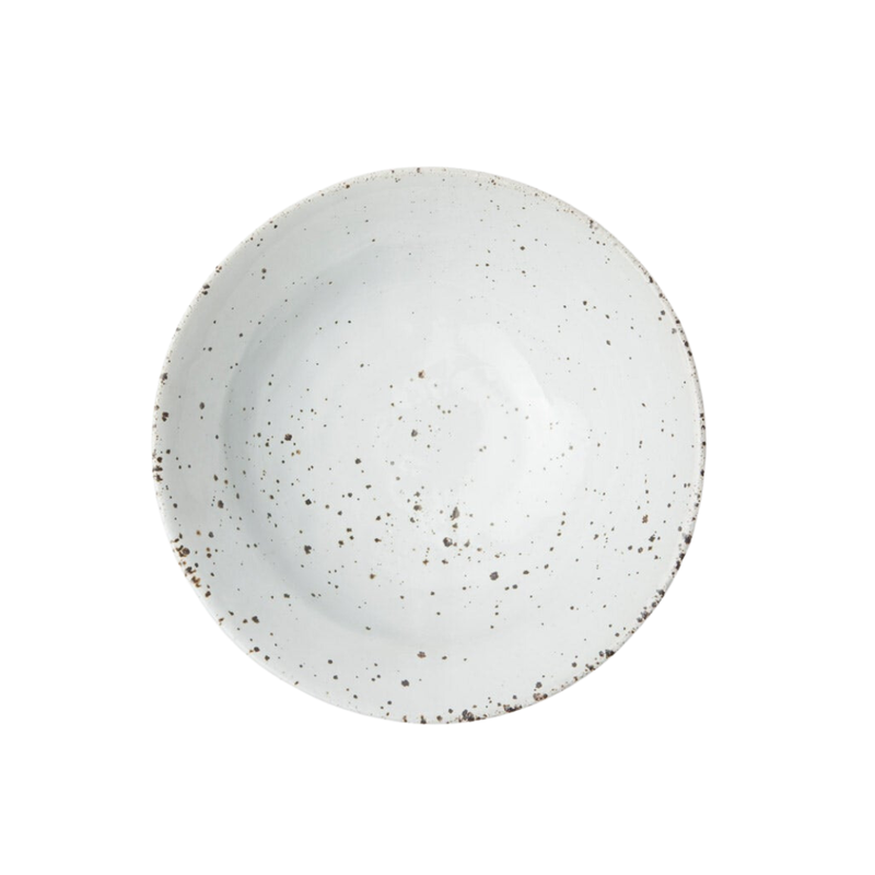 Marcus White Salt Glaze Cereal / Ice Cream Bowl