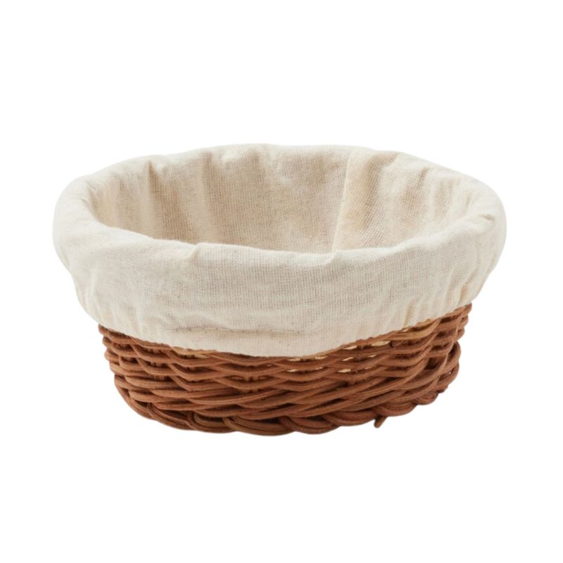 Lasata Rattan Small Round Tray with Liner
