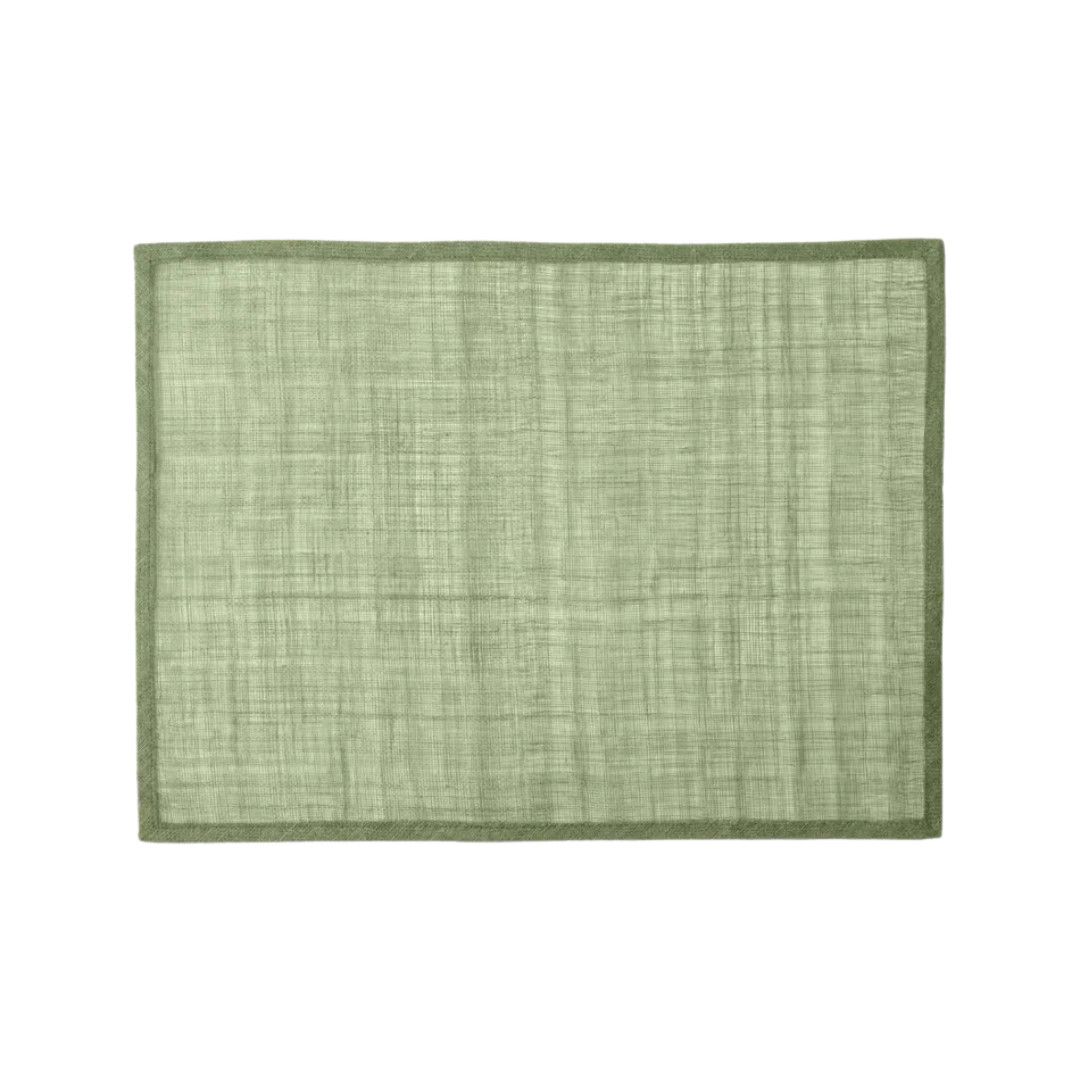 June Abaca Placemat Green