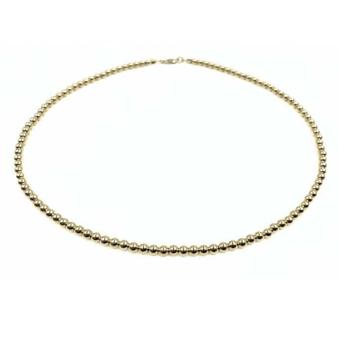4mm 14k Gold Filled Waterproof Necklace 16&quot;