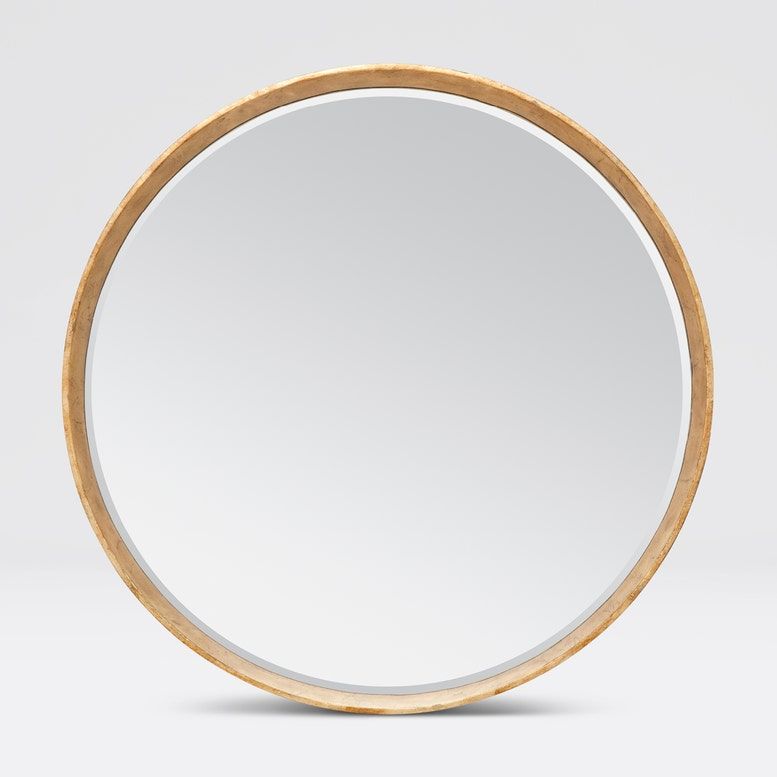 Mirror- Thadeus 31&quot; D, Metalized Gold