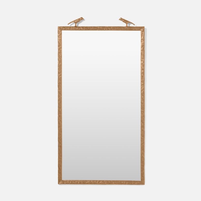 Mirror- Joelle 22x42 Brass