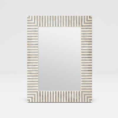 Mirror- Malena- White Bone/ Grey Resin 30x40