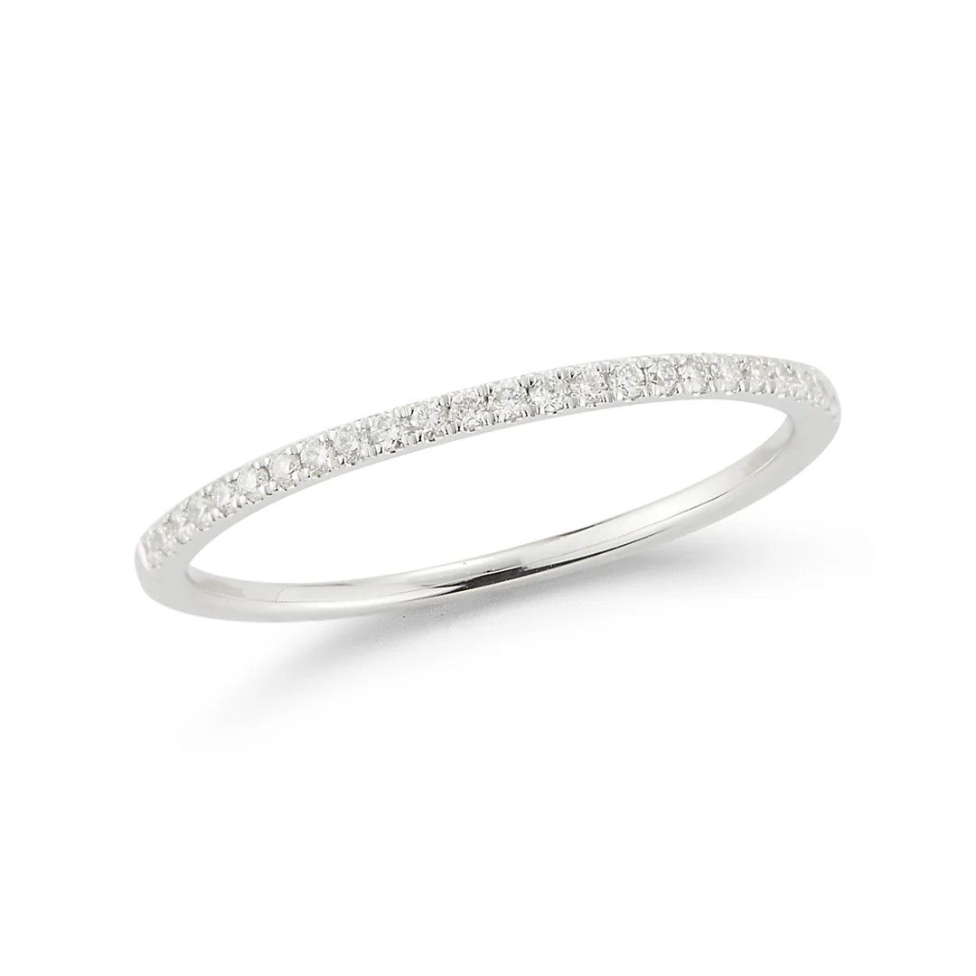 Ring- Sylvie Rose Slim Ring 14k WG  0.13ct
