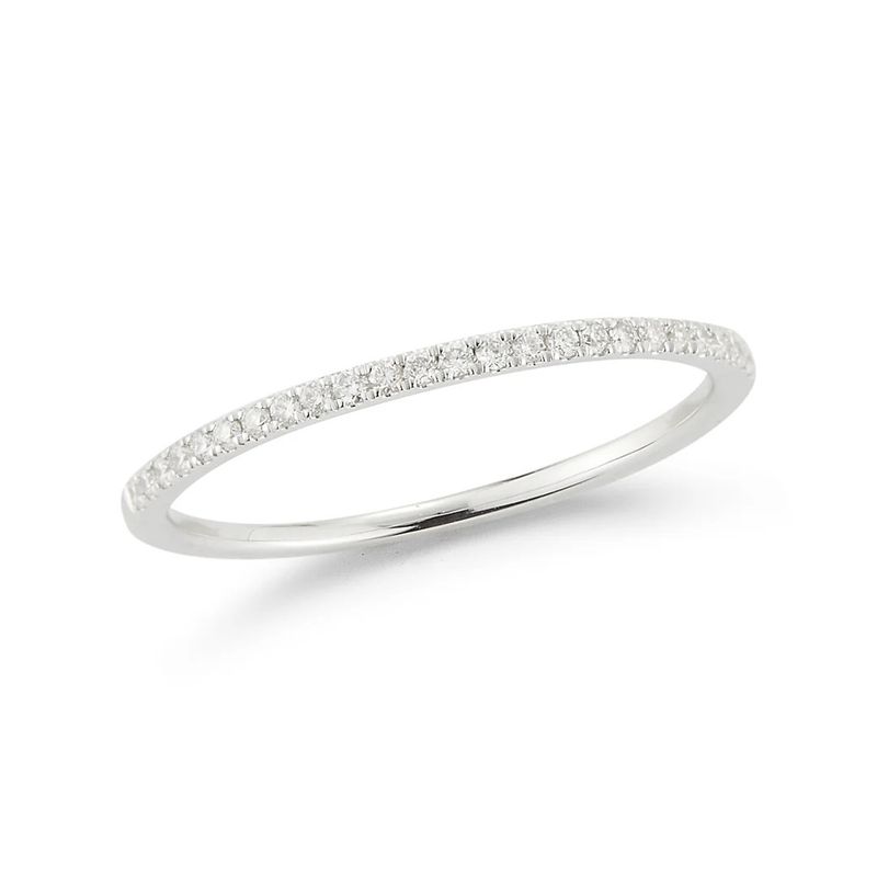 Ring- Sylvie Rose Slim Ring 14k WG  0.13ct