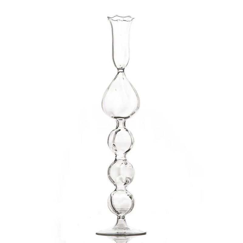 Candlestick Clear Teardrop Base