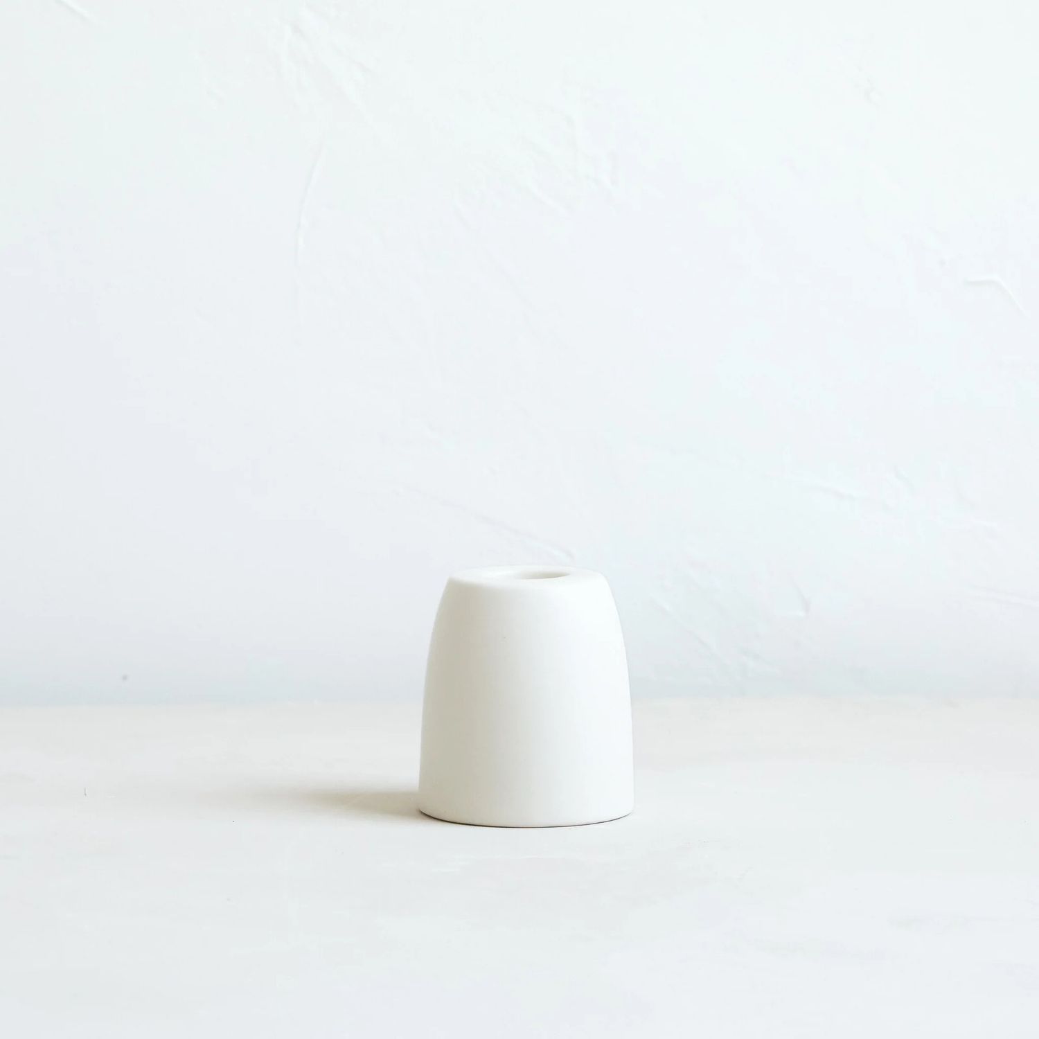 Petite Ceramic Holder White Cone