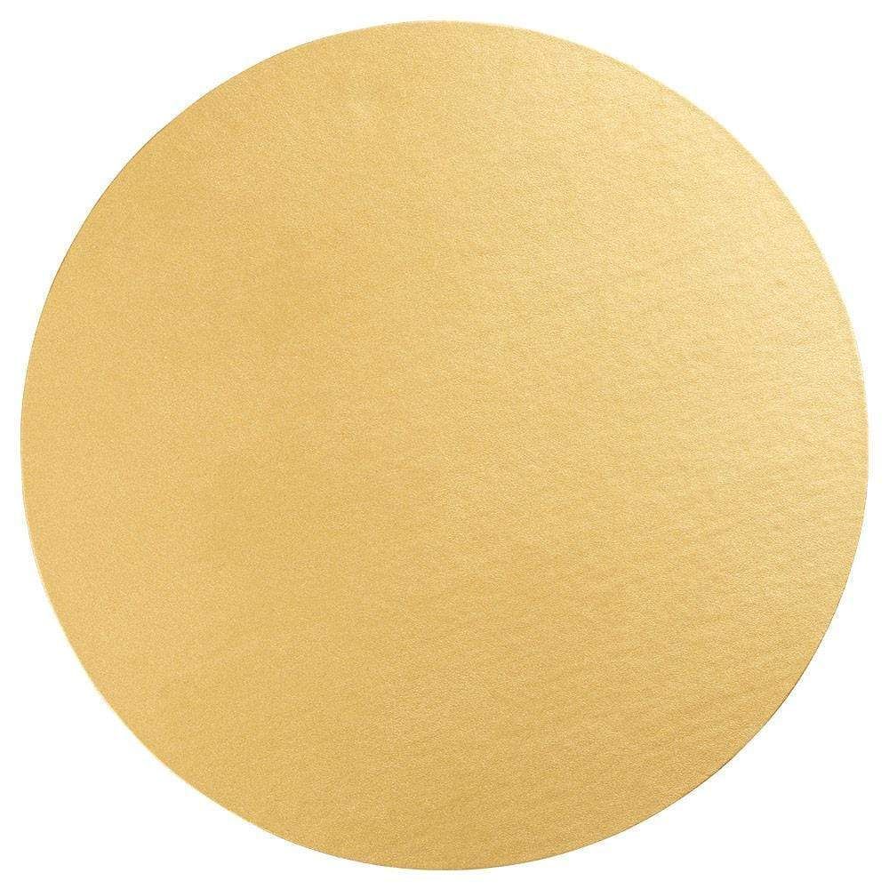 Gold Leather Round Placemat