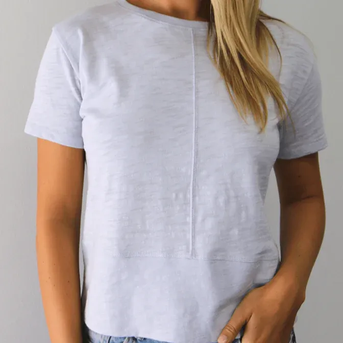 Celia Perfect Length Tee- Blue