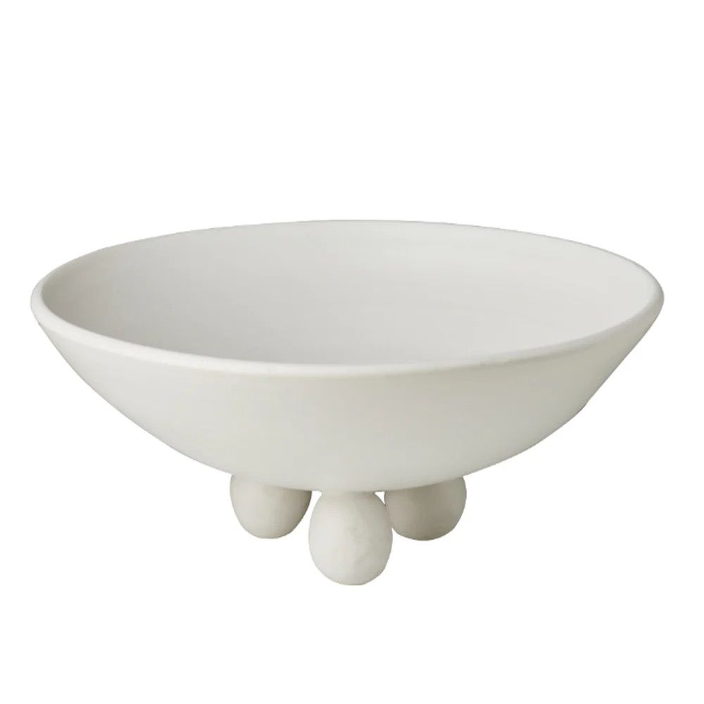 Catalina Plate footed White