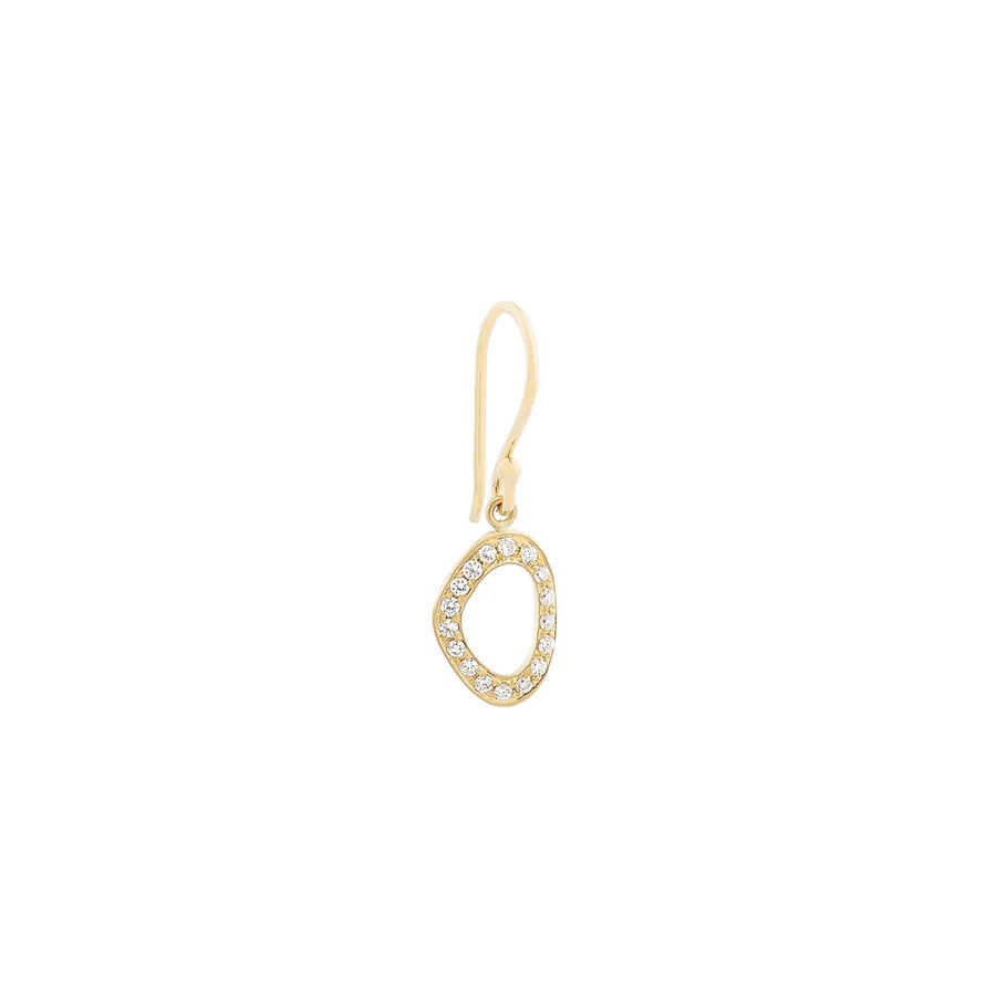 Earring- Gold Lilidust Hook 7.5x11mm small open