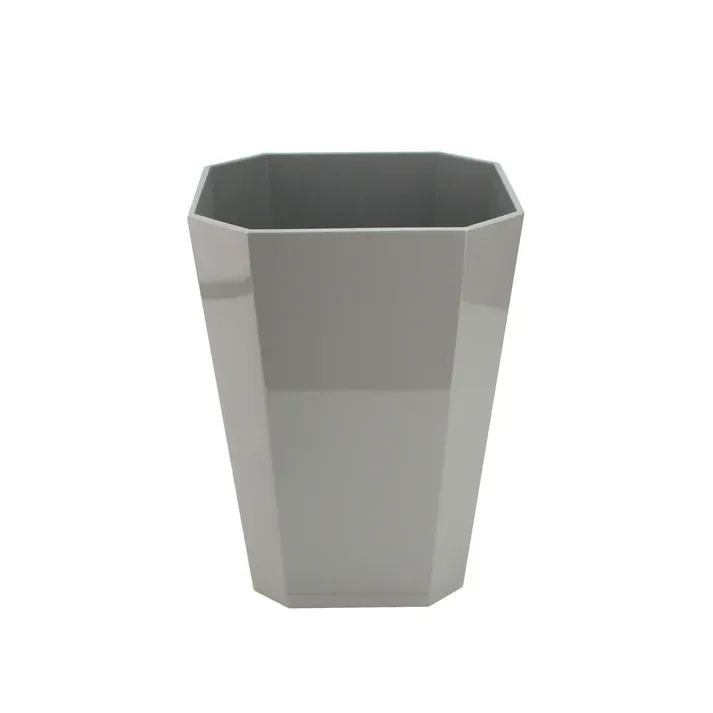Octagonal Bin Chiffon Grey
