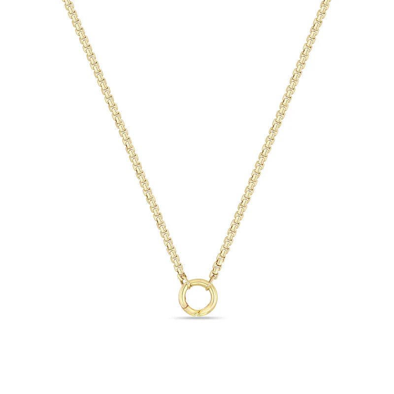 Necklace- 14k Med Box Chain w. Enhancer