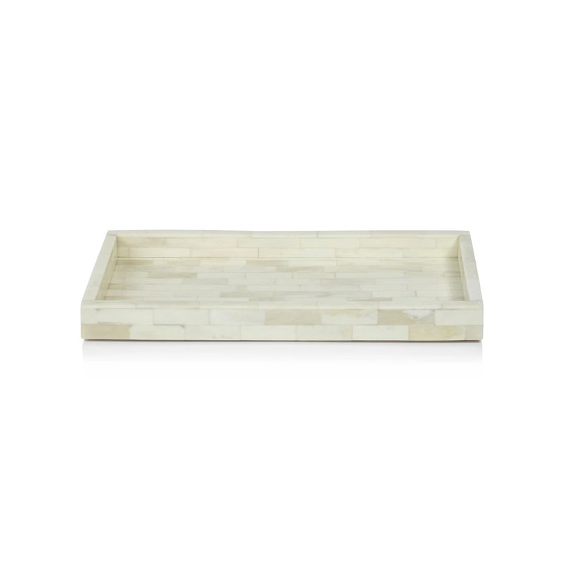 Maha White Bone Inlay Tray- 14&quot;x67&quot;