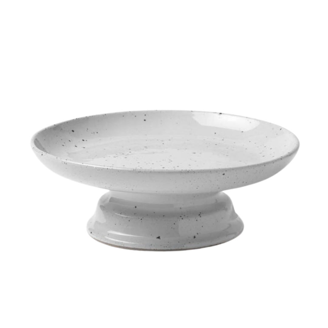 Marcus Cake Stand- Medium- White Salt Glaze