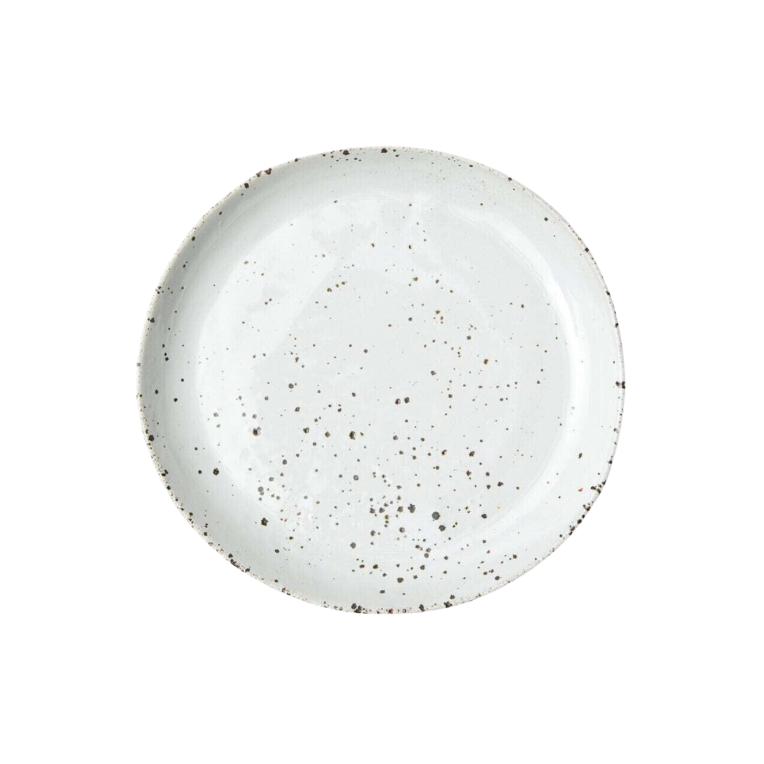 Marcus White Salt Glaze Salad / Dessert Plate