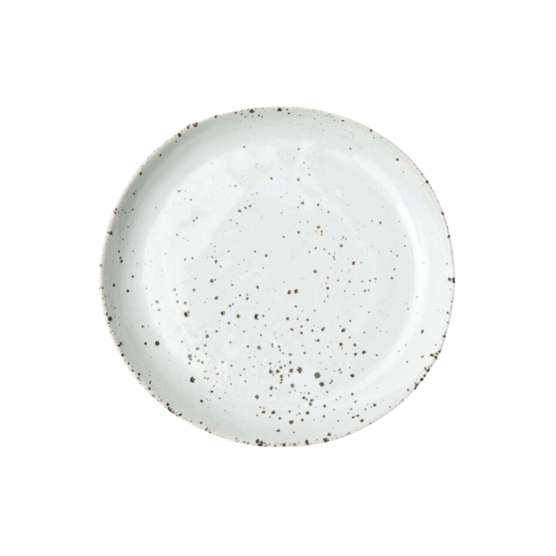 Marcus White Salt Glaze Salad / Dessert Plate